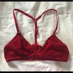 Aerie triangle lace bralette